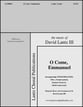 O Come, Emmanuel SATB choral sheet music cover